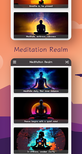Android application Meditation Realm screenshort