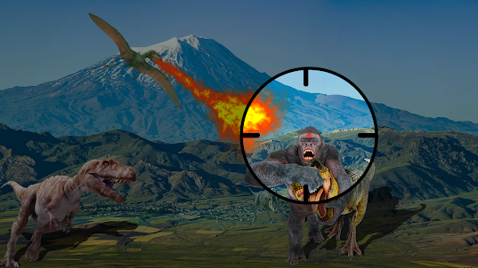 사슴 사냥 게임: 공룡 사냥꾼: 동물 슈팅 게임