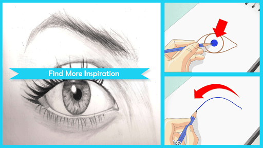 Easy Drawing Human Eye Step by Step