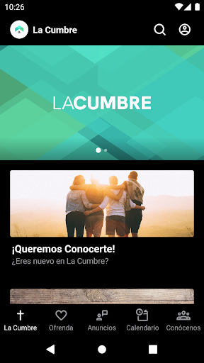 Android application La Cumbre screenshort