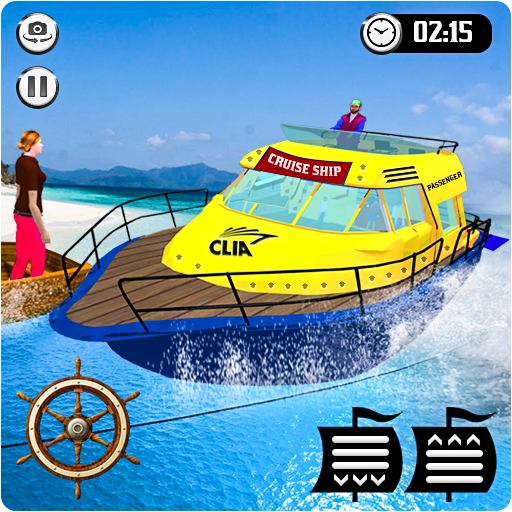 Water Boat Taxi Simulator Ship logo