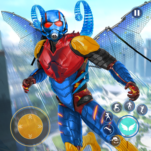 Spider Fighter Flying Hero 3d logo