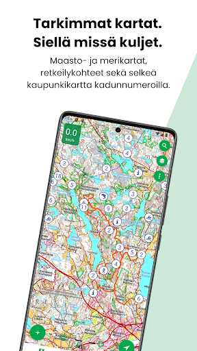 Android application Karttaselain - Maastokartta screenshort