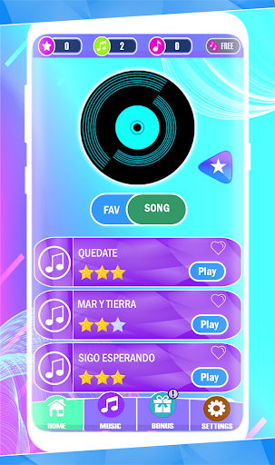 Android application Santa Fe Klan Piano Game screenshort