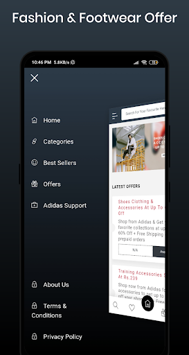 Android application Shoes Fashion Bags ADI Offers screenshort