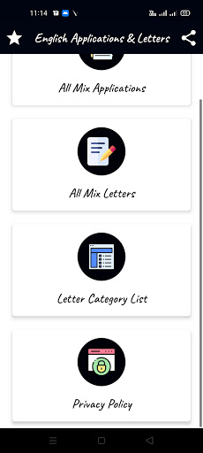 Letter & Application Writing Screen 2