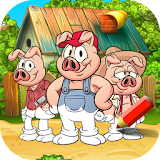 Coloring For Three Little Pigs icon