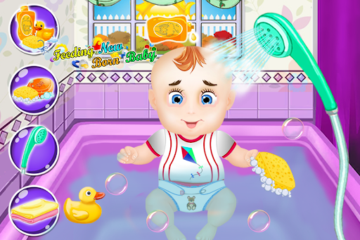 Android application Newborn Baby Nursery Care Game screenshort