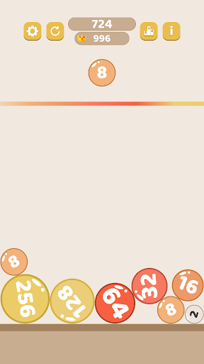 Android application 2048 Fusion Balls screenshort