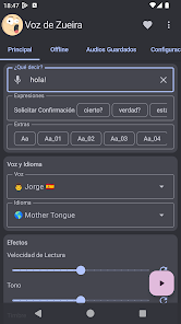 Captura 1 La Voz de Zueira - Texto a Voz android