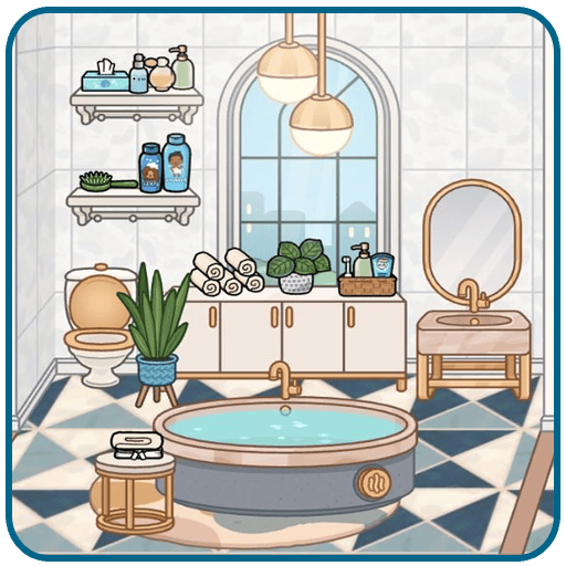 Free Aesthetic Bathroom Design 🪴🛁 Toca Boca 2021 Bonanza