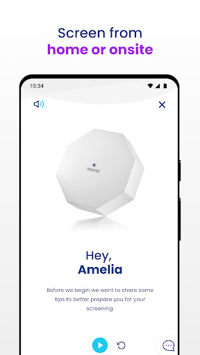 Android application Reperio Health Screening screenshort