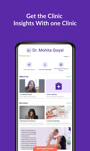 Android application Dr Mohita Goyal App screenshort