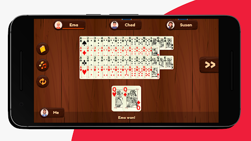 Sevens Card Game Screen 2