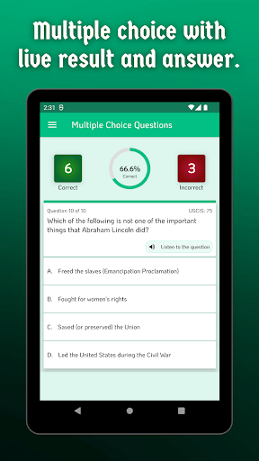 US Citizenship Test 2023 Screen 2