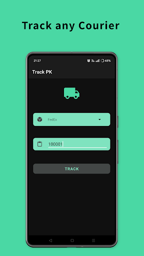 Android application Track PK - Courier Tracking screenshort