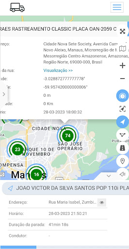 3R rastreamento Screen 3