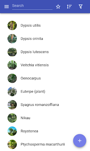 Android application Ornamental trees screenshort