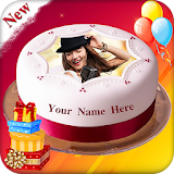 Name Photo on Birthday Cake icon
