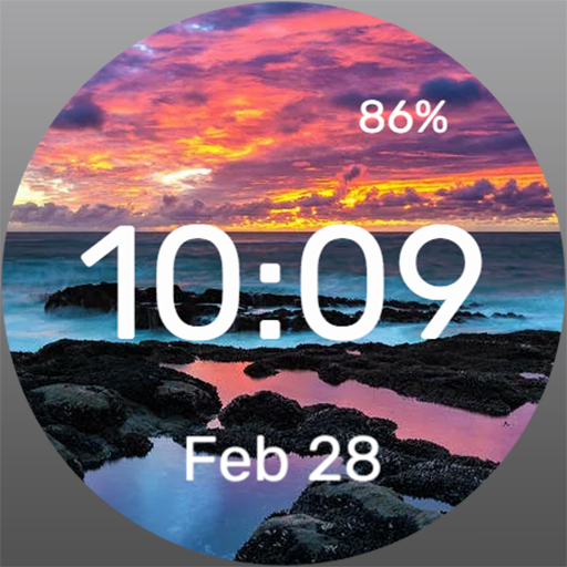 Neon Sunset - Watch Face Install on Windows