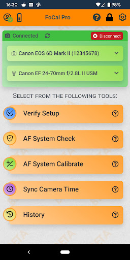 FoCal Mobile Screen 2