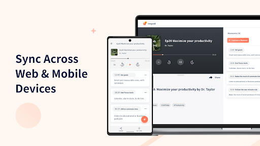 Screenshot of Inspod - Video & Podcast notes