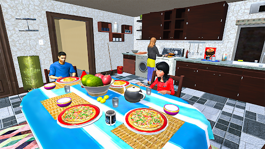 Virtual Mother Happy Family 3D