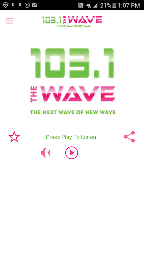 Android application The Wave screenshort