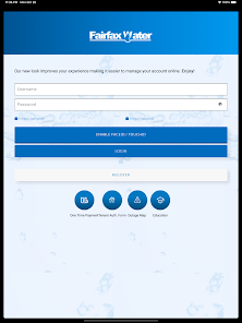 Fairfax water login discount