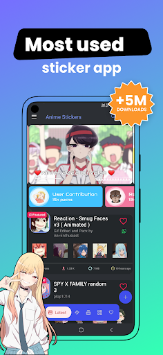 +999K Anime Stickers WASticker - Personalization - apps