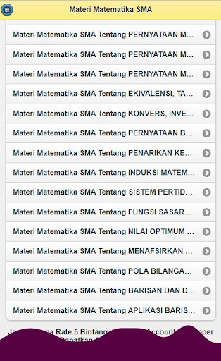 Materi Matematika SMA