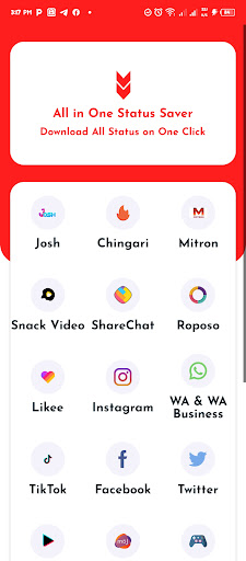 All in One Status Saver Screen 2