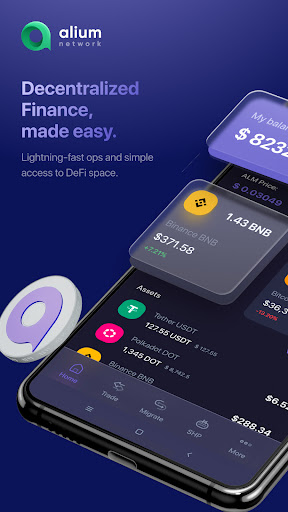 Android application Alium Swap DEX Crypto Exchange screenshort