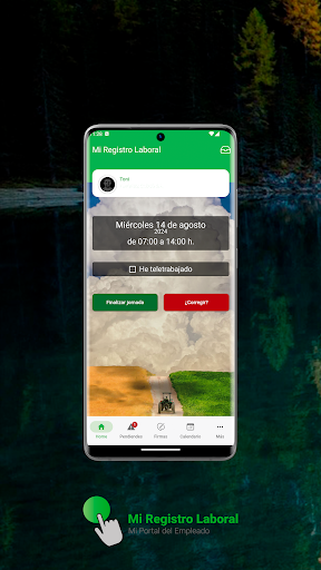 Android application Mi registro laboral screenshort