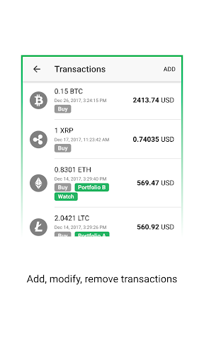 Vertfolio - Cryptocurrency Por Screen 2