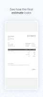 screenshot of Estimate Generator - Zoho