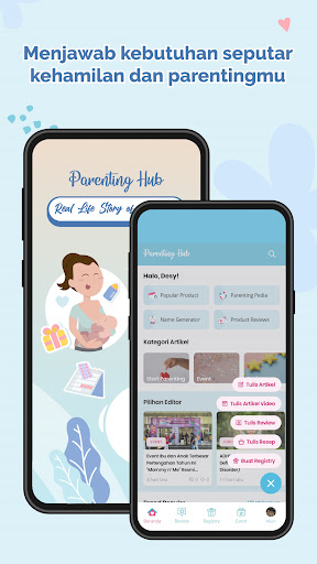 Android application Parenting Hub screenshort