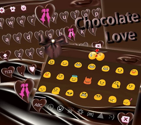 バレンタインチョコレートキーボードのテーマのおすすめ画像3