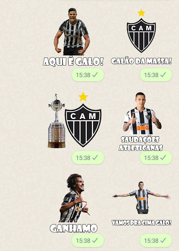 Android application Sticker Engraçados Atlético-MG screenshort