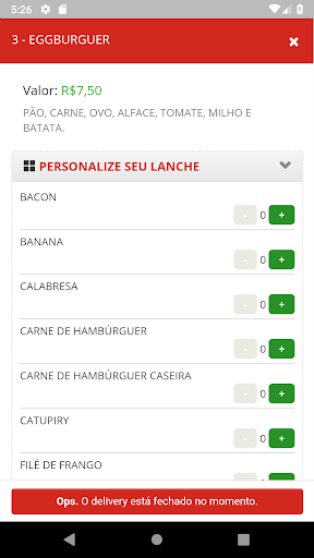 Billos Burguer Screen 3
