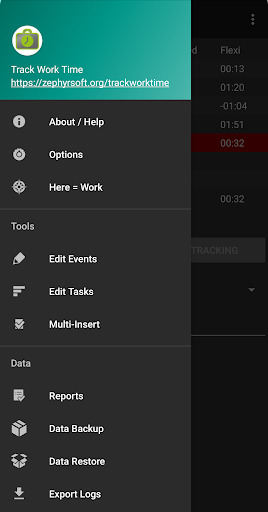 Track Work Time Screen 2