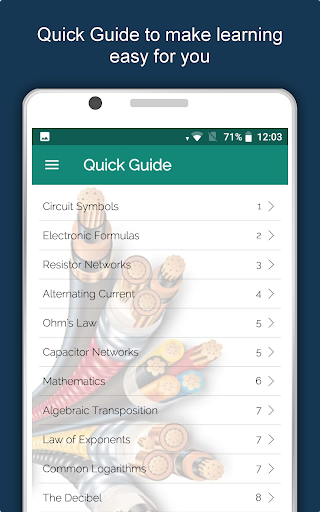 Screenshot of Electrical Engineering App