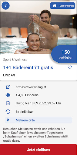 LINZ AG Vorteilswelt Screen 3