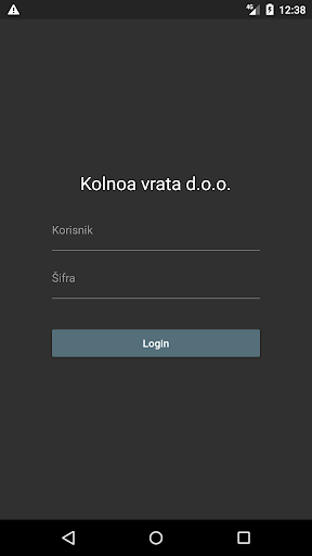 Android application Kolnoa vrata screenshort