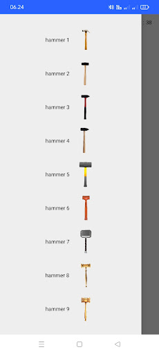 Virtual hammer Screen 2