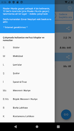 Android application RNK Lugat&İndeks screenshort