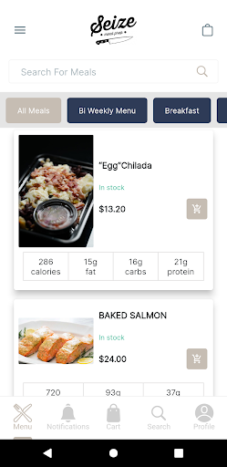 SeizesMeals Screen 3