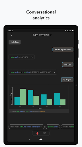 Screenshot of Zoho Analytics – Mobile BI