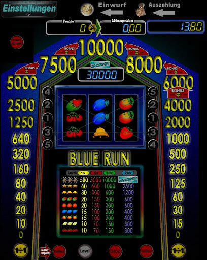Android application "Blue Run" von Sonderspiele screenshort