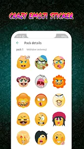 Crazy Emoji Stickers WASticker
